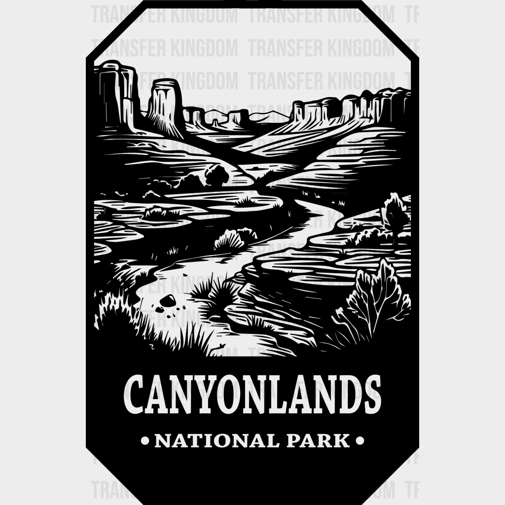 Canyonlands National Park Design - Parks Dtf Transfers Unisex S & M (10’) / Dark Color See Imaging