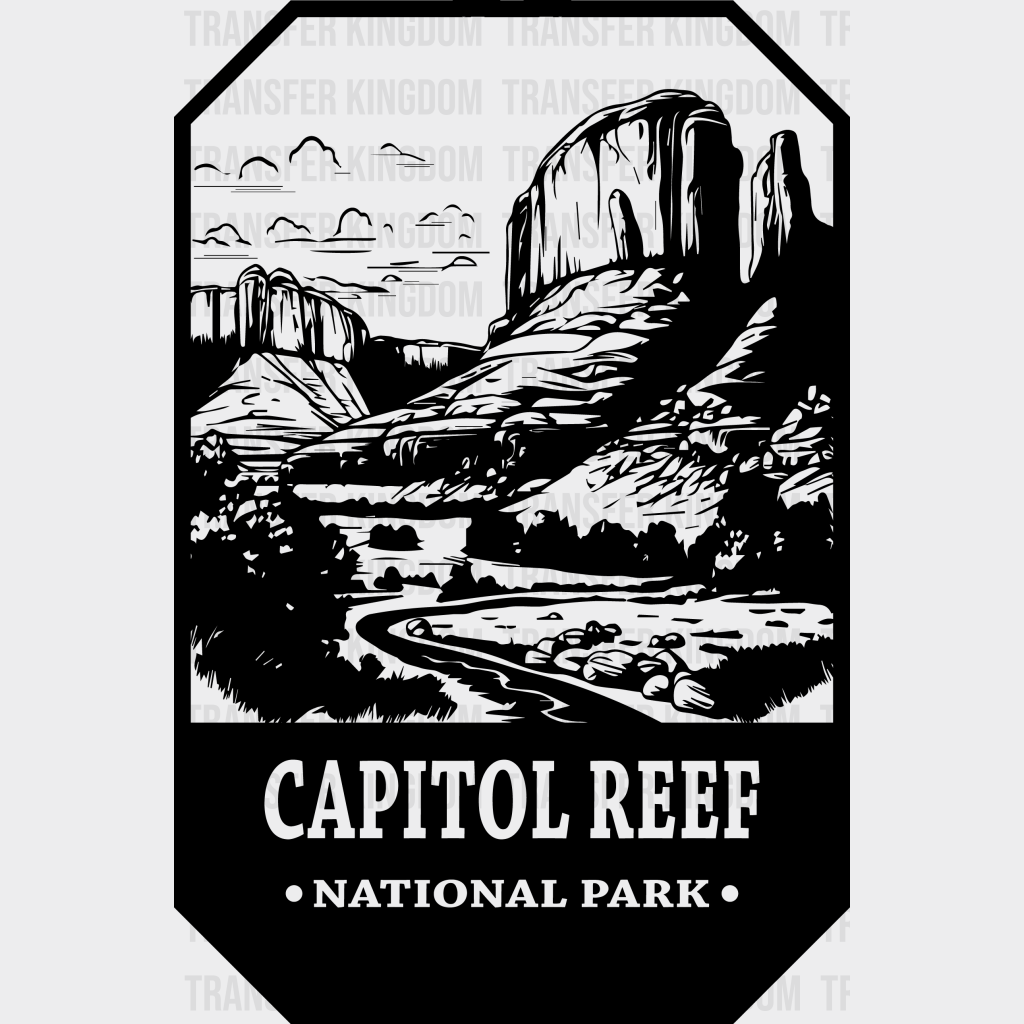 Capitol Reef National Park Design - Parks Dtf Transfers Unisex S & M (10’) / Dark Color See Imaging