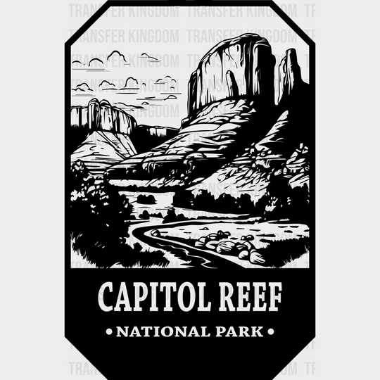 Capitol Reef National Park Design - Parks Dtf Transfers Unisex S & M (10’) / Dark Color See Imaging