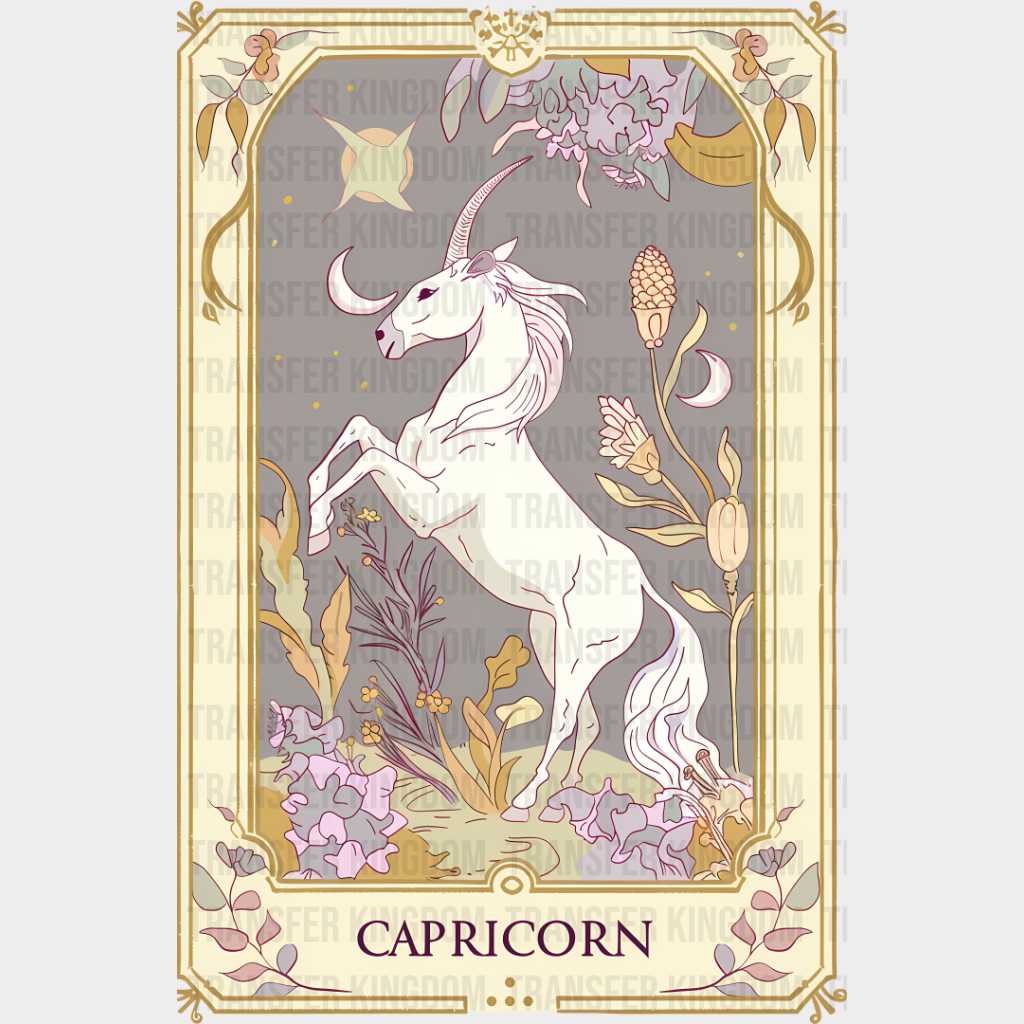 Capricorn Tarot Card - Zodiacs & Horoscopes Dtf Transfer