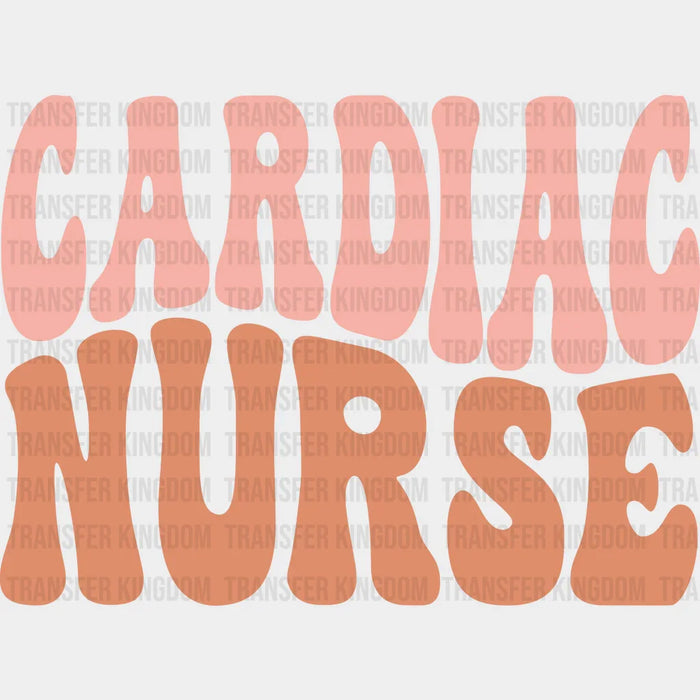 Cardiac Nurse Lettering - Cardiactic Nurse DTF heat transfer