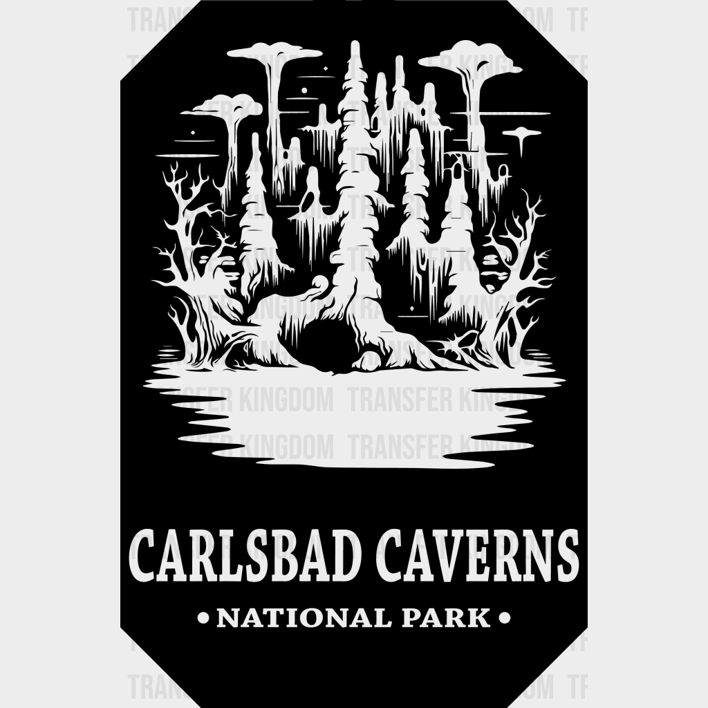 Carlsbad Caverns National Park Design - Parks Dtf Transfers Unisex S & M (10’) / Dark Color See