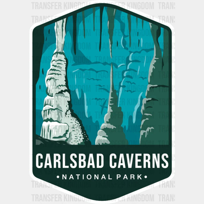 Carlsbad Caverns National Park Colorful Design - National Parks DTF Transfer