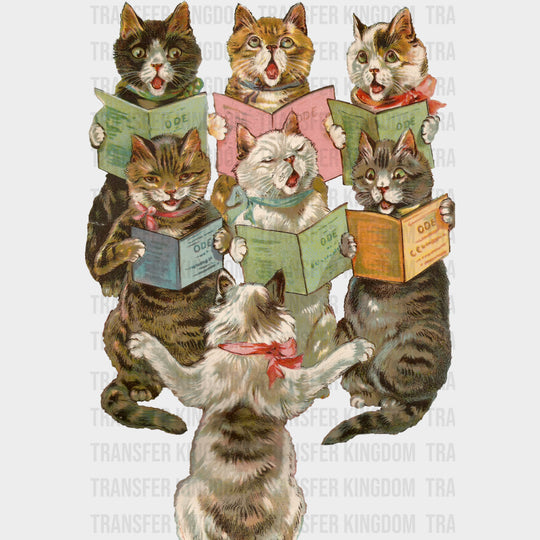 Cat Choir - Singing DTF Transfers