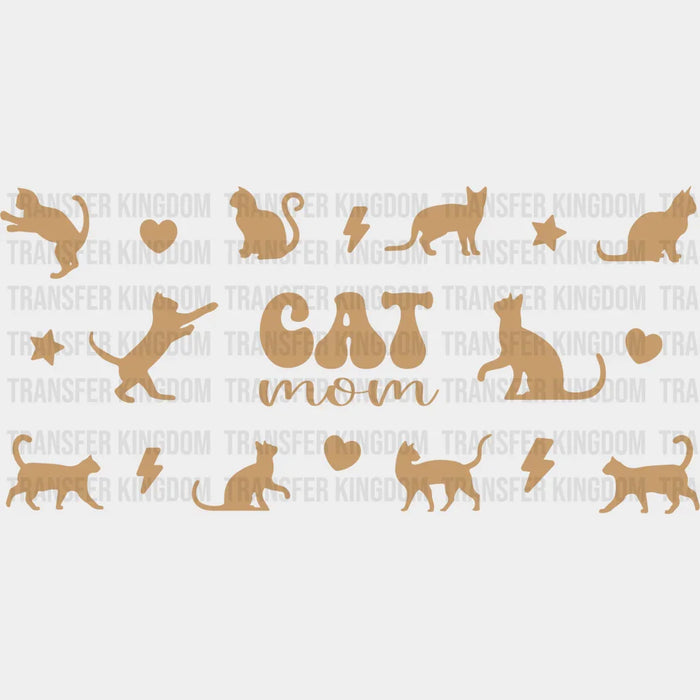 Cat Mom Mother's Day UV DTF Transfer Cup Wrap UV DTF Sticker
