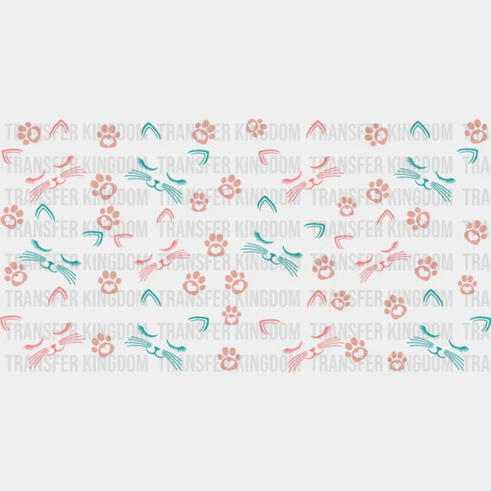 Cat Paw Design - Pets Cup Wrap UV Sticker Permanent UV DTF Decal