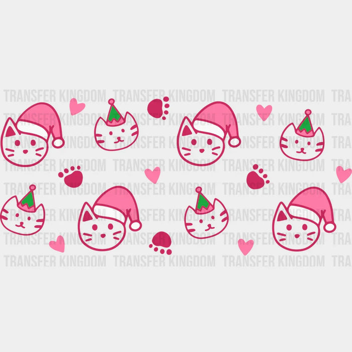 CAT SANTA HAT CHRISTMAS Uv Dtf Wrap - UV DTF TRANSFER