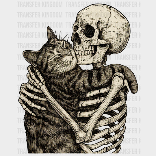 Cat & Skeleton - Skeleton DTF Transfers transfer-kingdom