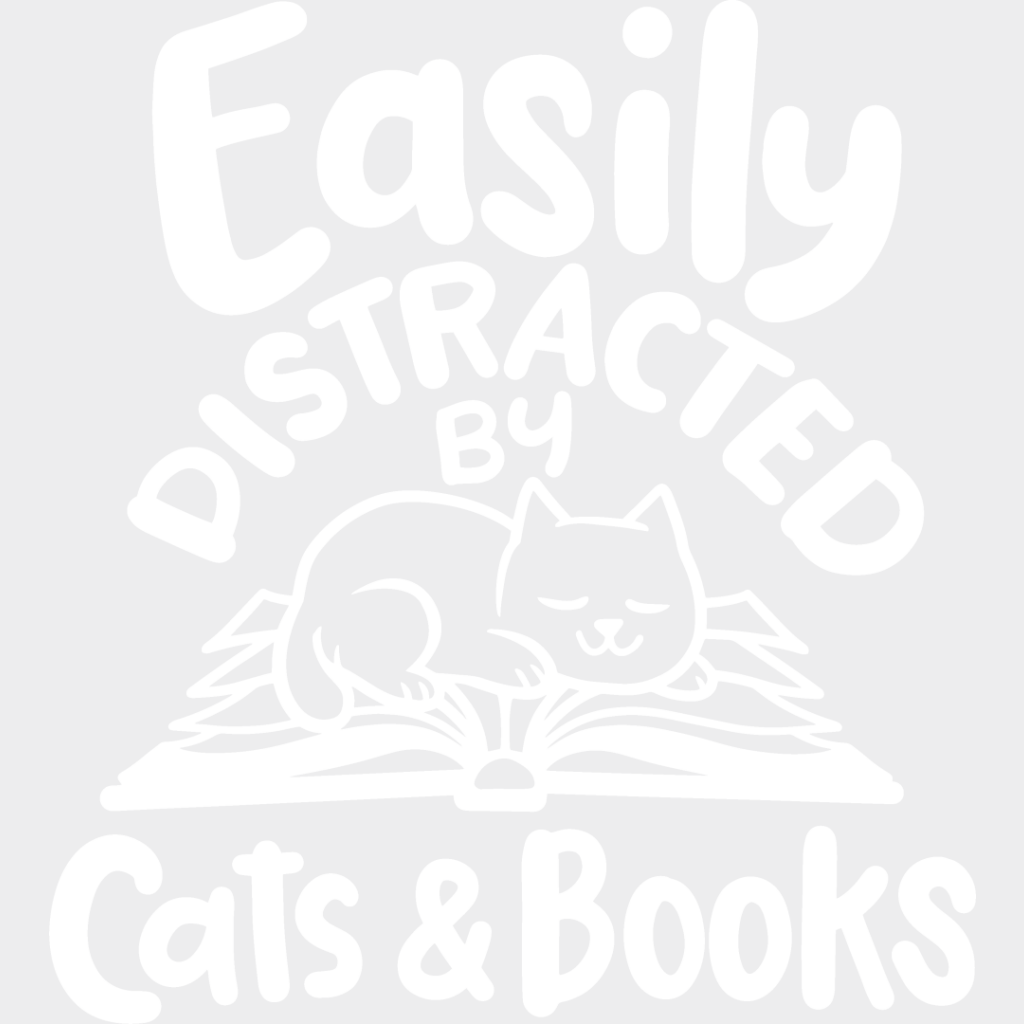 Cats And Books - Reading Dtf Heat Transfer Unisex S & M (10’’) / Light Color Design See Imaging