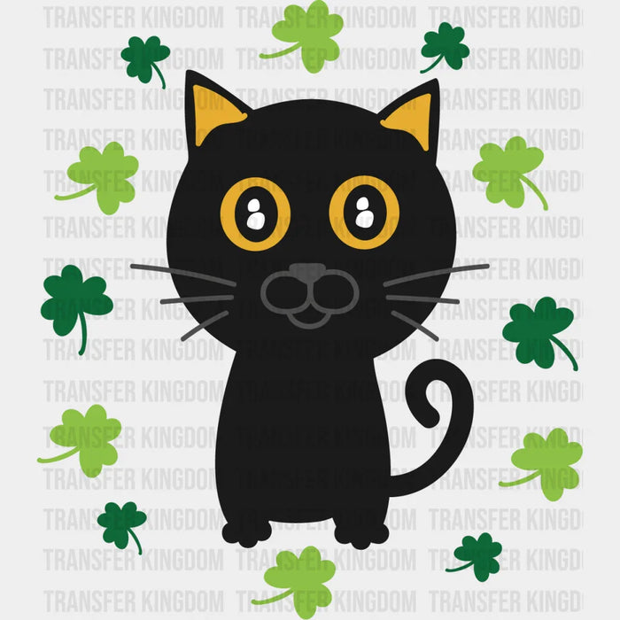 Cats B&W St. Patrick's Day Design - DTF heat transfer