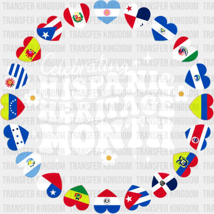 Celebrating Hispanic Heritage Month Circular Design - Hispanic Heritage Month DTF Transfer