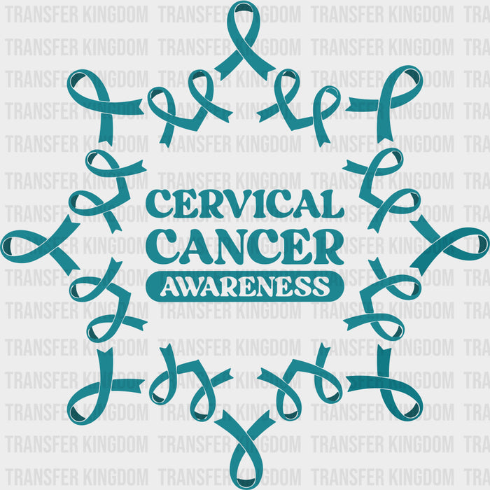 Cervical Cancer Awareness, Ribbons - Cervical Cancer DTF Transfers