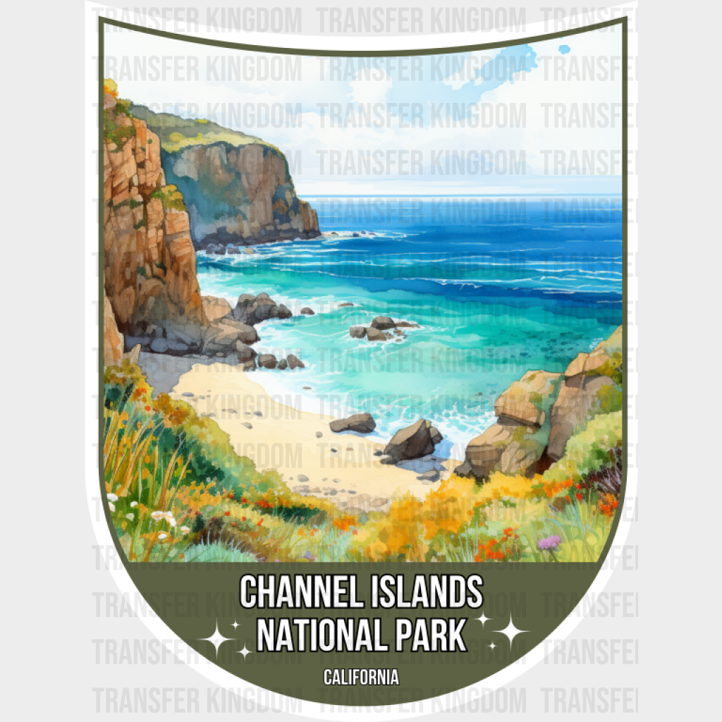 Channel Islands National Park California - National Parks DTF Transfer