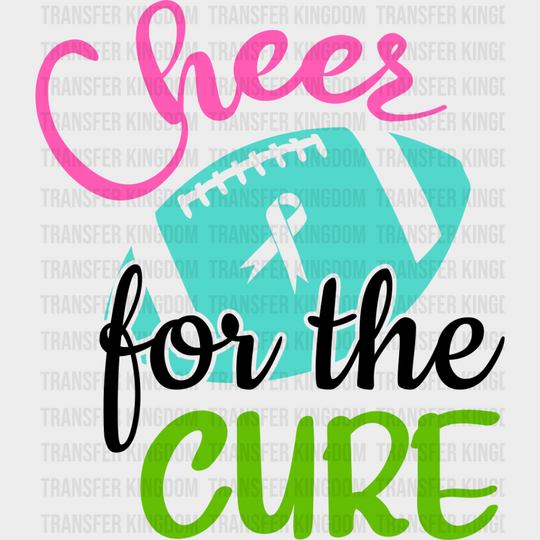 Cheer For The Cure - Metastatic Breast Cancer Dtf Transfer Unisex S & M (10’’) / Dark Color