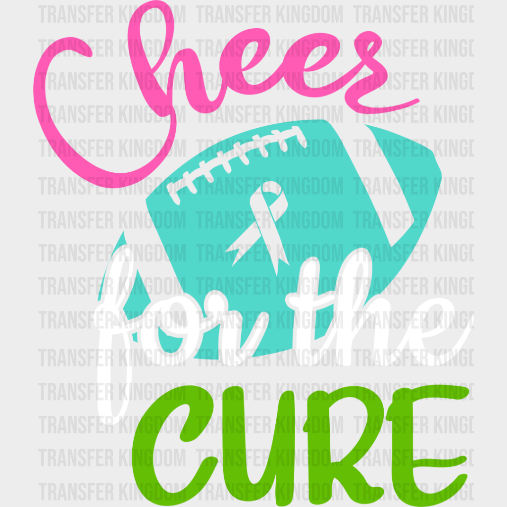 Cheer For The Cure - Metastatic Breast Cancer Dtf Transfer Unisex S & M (10’’) / Light Color