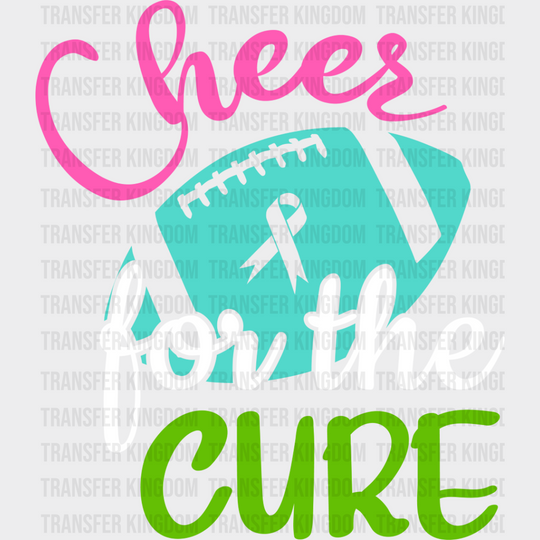 Cheer For The Cure - Metastatic Breast Cancer Dtf Transfer Unisex S & M (10’’) / Light Color