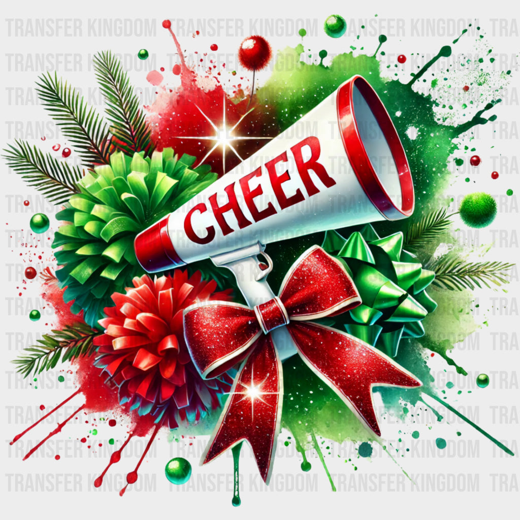 Cheer Green & Red - Cheerleading DTF Transfers