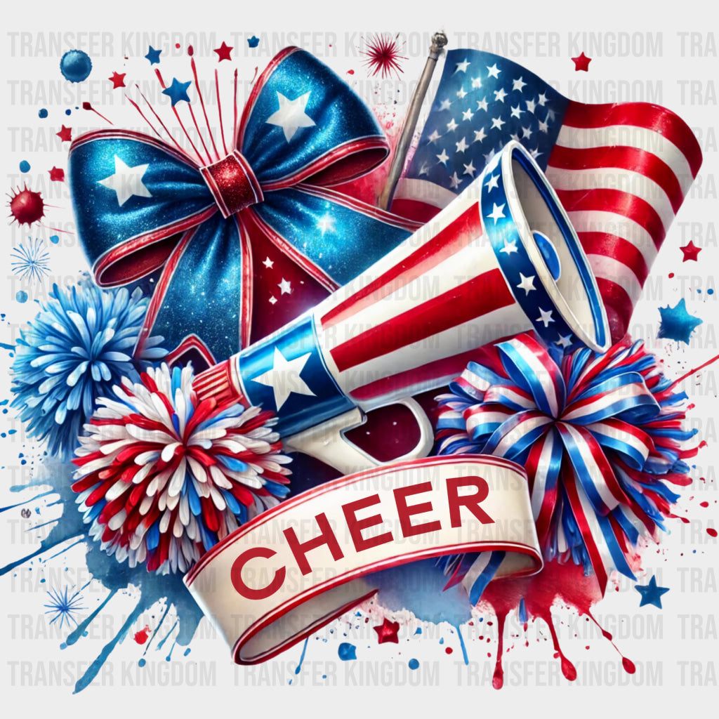 Cheer USA Themed - Cheerleading DTF Transfers