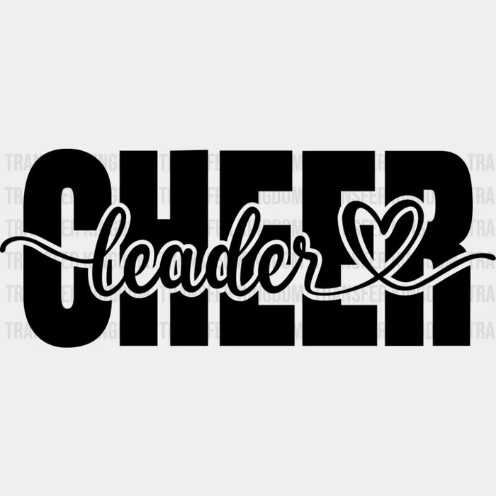 Cheerleader Heart Design - Cheerleader DTF Heat Transfer