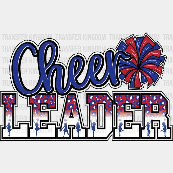 Cheerleader Poms Design Blue Design - Cheerleader DTF Heat Transfer