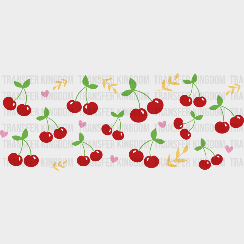 Cherries - General Cup Wrap UV Sticker Permanent UV DTF Decal UVDTF
