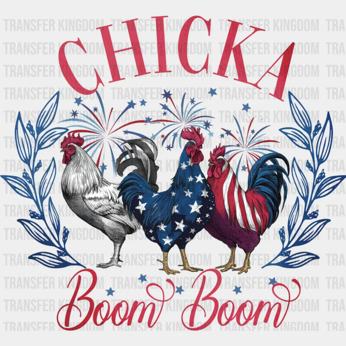 Chicka Boom Boom - 4th Of July DTF Transfer
