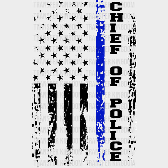 Chief Of Police - Police DTF Transfers transfer-kingdom Dark Color Design (See Imaging)