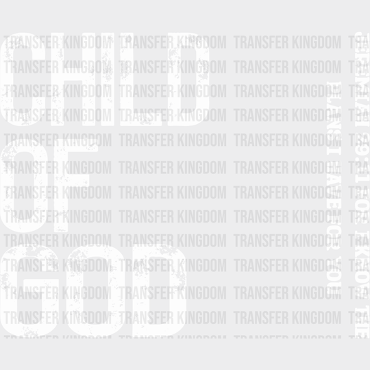 Child Of God Plans I Have For You - Christianity Dtf Transfer Unisex S & M (10’’) / Light Color