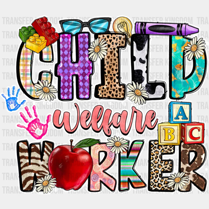 Child Worker - Teacher DTF heat transfer