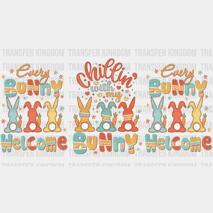Chillin' With My Bunny Easter UV DTF Transfer Cup Wrap UV DTF Sticker