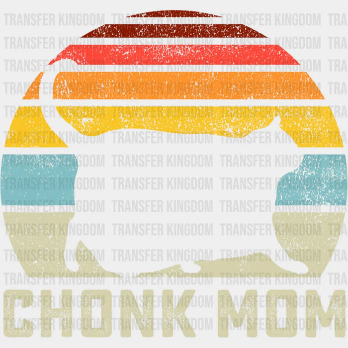 Chonk Mom Colorful Design - Cats Iron On DTF Transfer