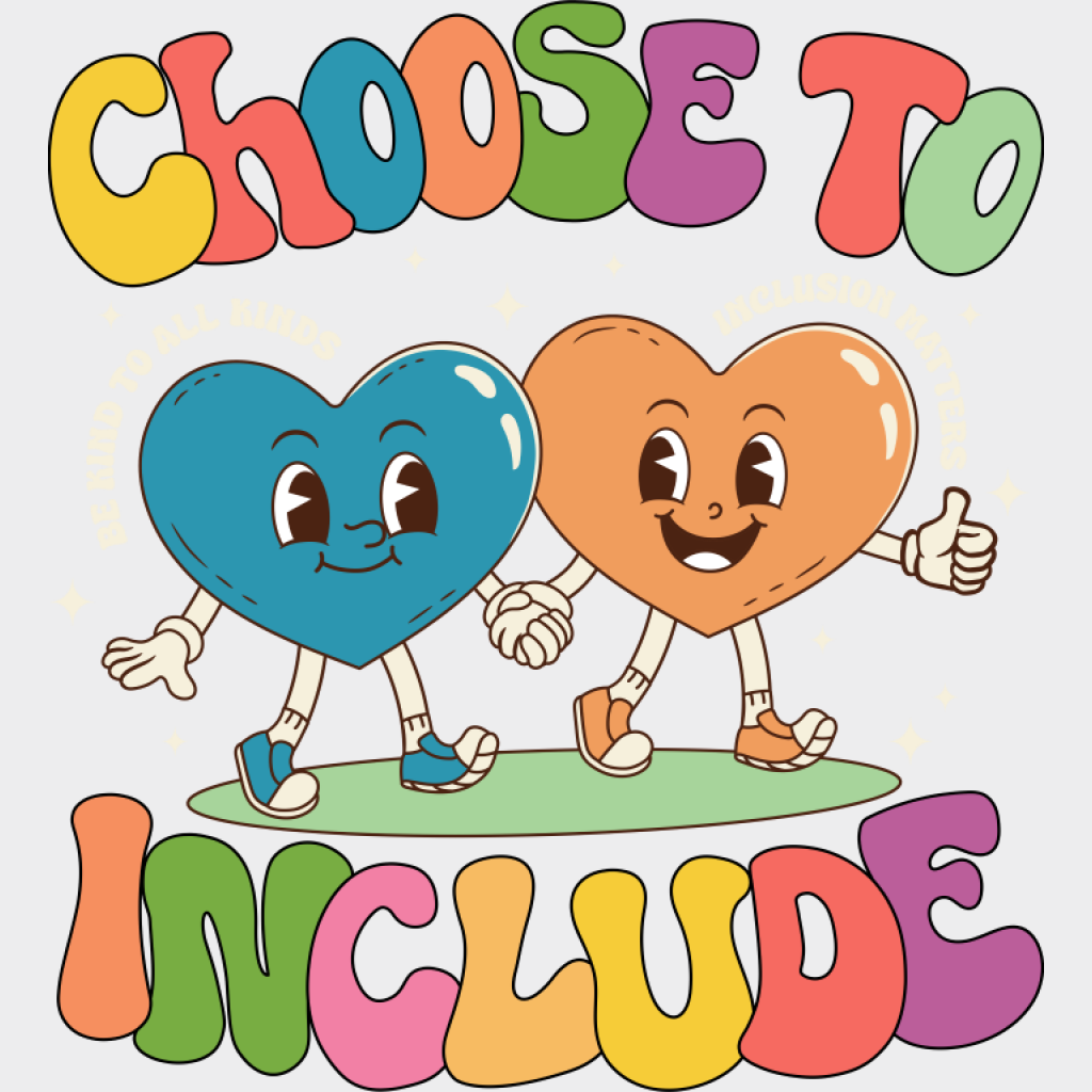 Choose To Include Hearts Design - Autism Awareness DTF Transfer Unisex - S & M (10’’) Light Color Design (See Imaging)