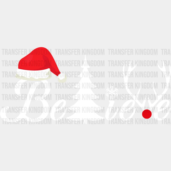 Christmas Believe In Design, Christmas Design - DTF heat transfer