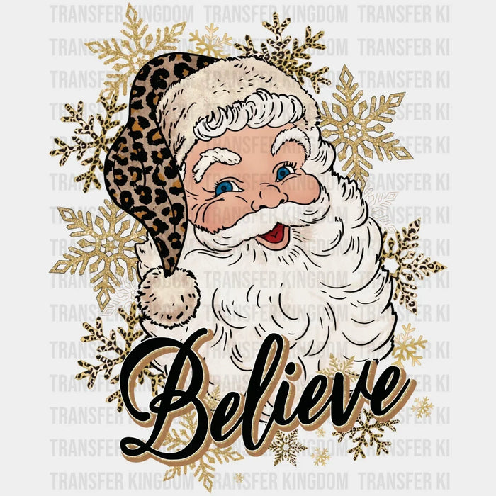 Christmas Believe Santa Design - DTF heat transfer