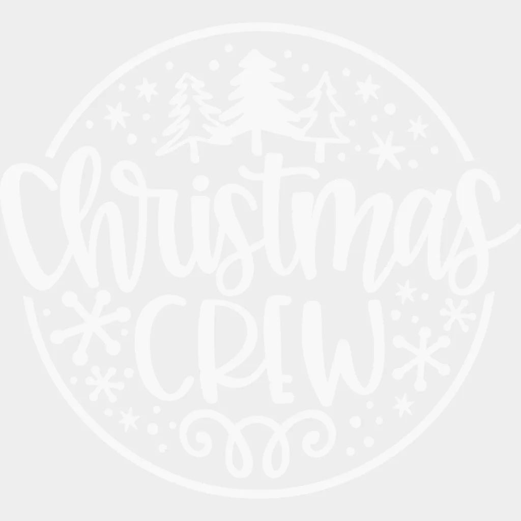 Christmas Crew Tree Design Family Dtf Heat Transfer