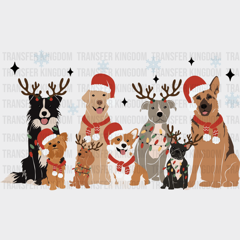 Christmas Dogs Christmas Design - Dtf Heat Transfer