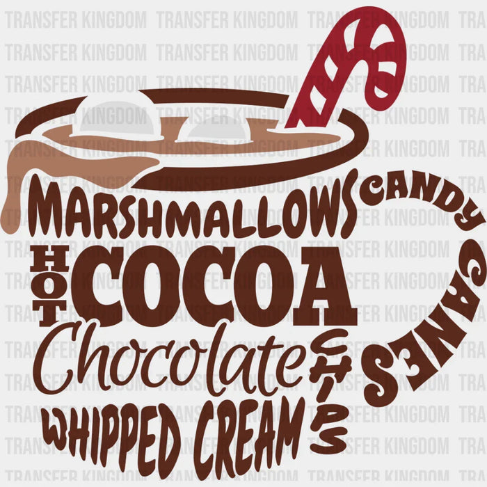 Christmas Drink Brown Design - Christmas DTF Transfer