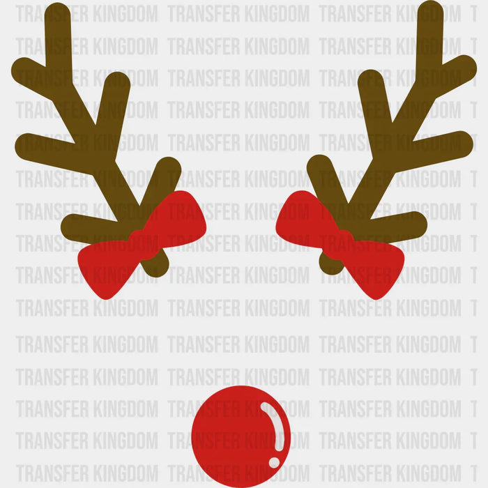 Christmas Reindeer Design, Reindeer Family Christmas Design, Dtf Heat Transfer