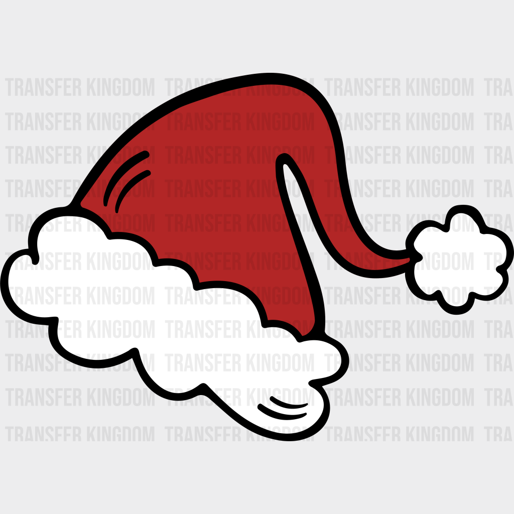 Christmas Santas Hat Design - Dtf Heat Transfer Unisex S & M ( 10 )