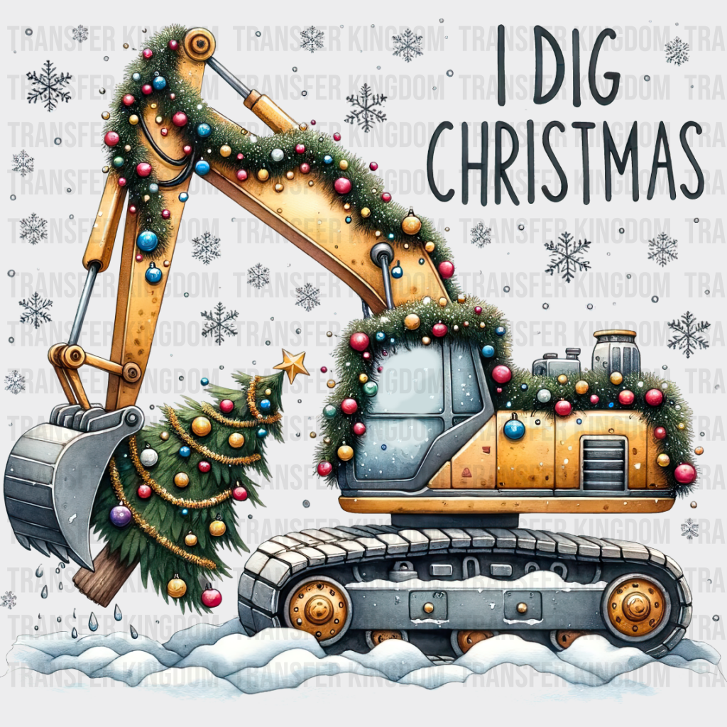 Christmas Tree Excavator - Dtf Transfer