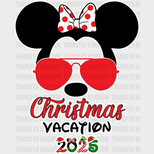 Christmas Vacation 2025 Mickey And Minnie - Disney Iron On Dtf Transfer Unisex S & M (10’’) /