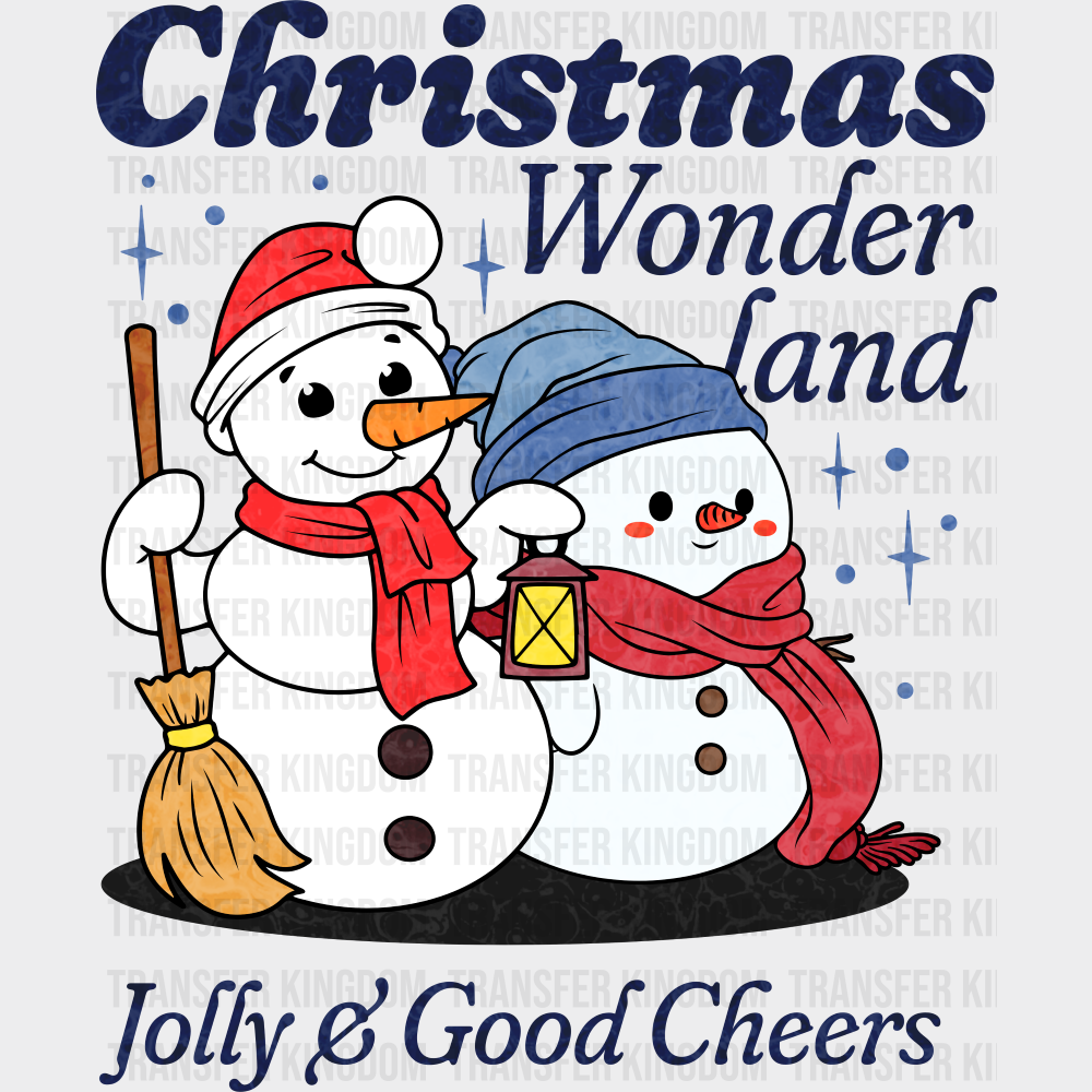 Christmas Wonderland Jolly & Good Cheers - Christmas DTF Transfer