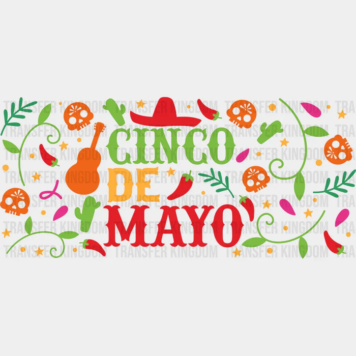 Cinco de Mayo - Cinco de Mayo Cup Wrap UV Sticker Permanent UV DTF Decal