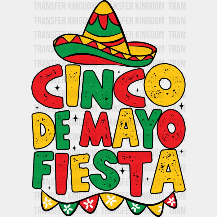 Cinco De Mayo Fiesta - Cinco De Mayo DTF Transfer