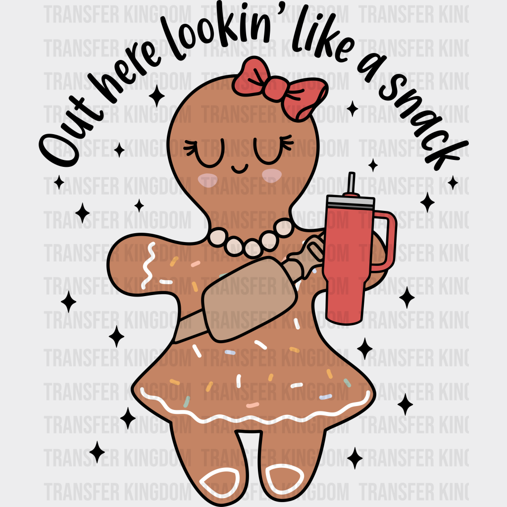 Cinnamon Cookie Snack Christmas Design Dtf Heat Transfer