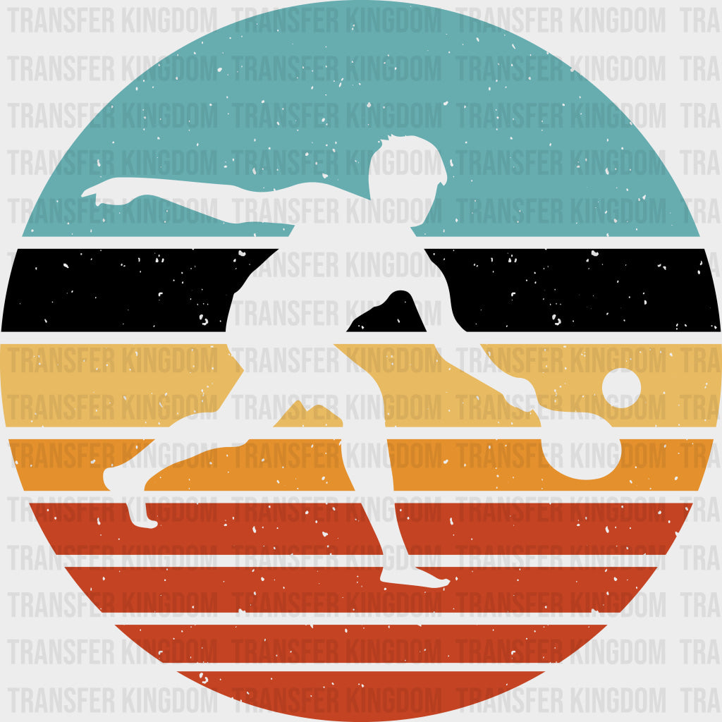 Circular Pickleball Design - Pickleball DTF Transfers Adult Unisex - S & M (10’’) / Dark Color Design (See Imaging)