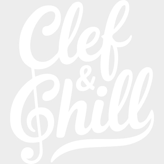 Clef & Chill - Music DTF Transfers - Adult Unisex - S & M (10’’) / Light Color Design (See Imaging)
