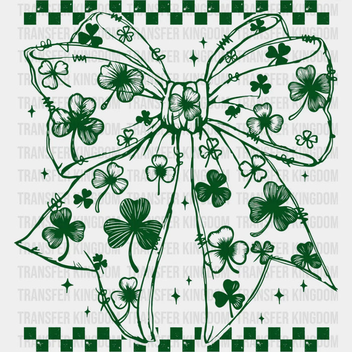 Clover Patterned Clover - St. Patrick's Day DTF Transfer
