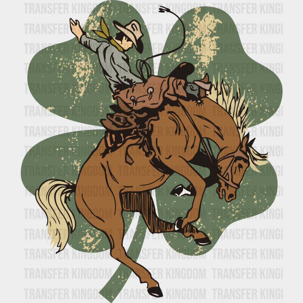 Clover Rodeo Design - St. Patrick’s Day DTF Transfer