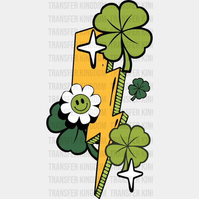 Clovers and Lightning Bolt St. Patrick's Day Design